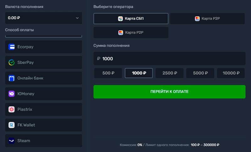 Методы пополнения